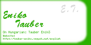 eniko tauber business card